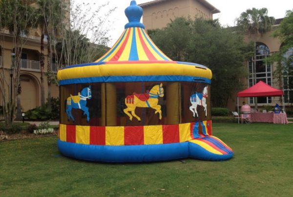Carousel Themed Bounce House Rental | Horse Bounce House in Orlando
