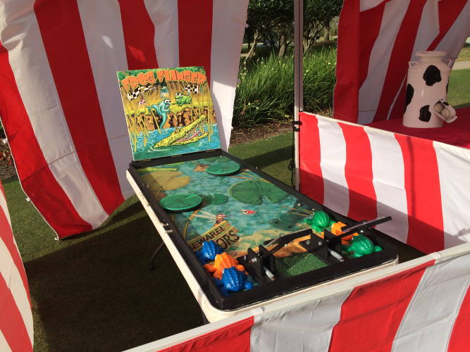 Rent the Frog Flinger Carnival Game