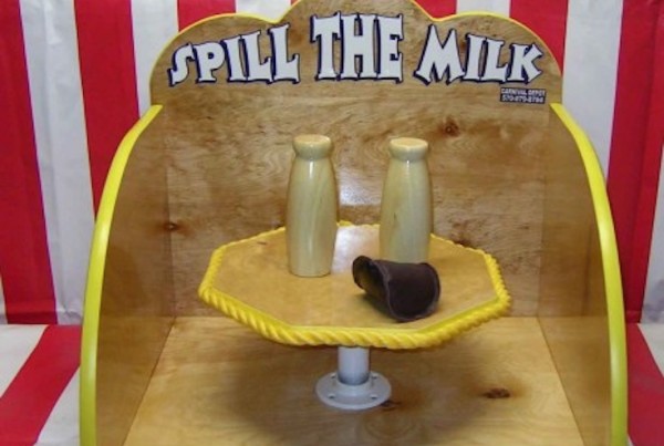 Rent the Milk Bottle Smash Carnival Game