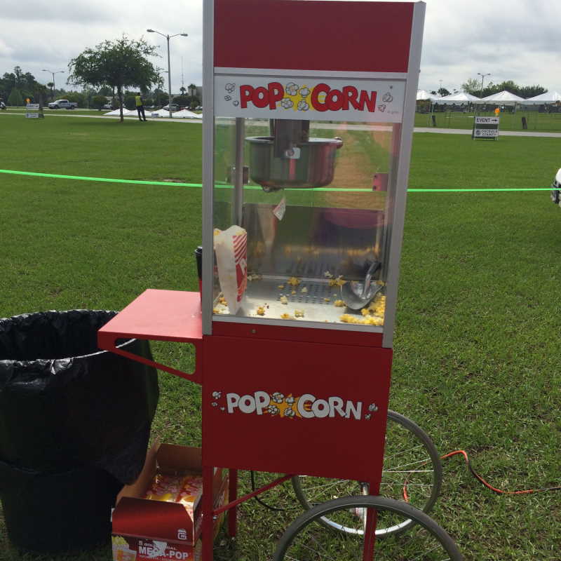 Grab the Popcorn Machine Rental and cart