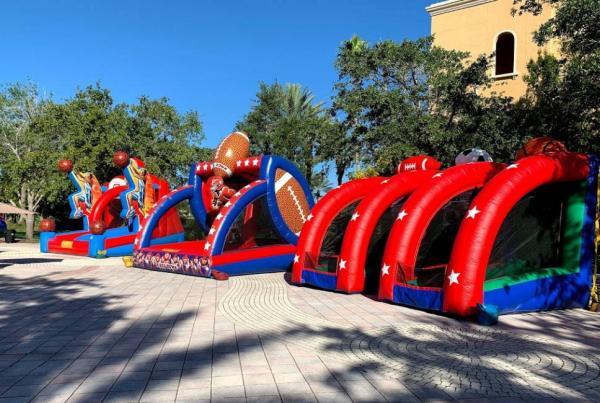 Three Play Sports Themed Rental | Inflatable Sports Party Games in FL
