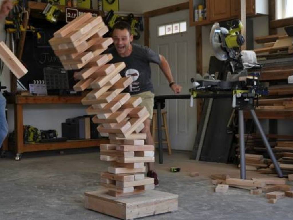 giant jenga game marshals