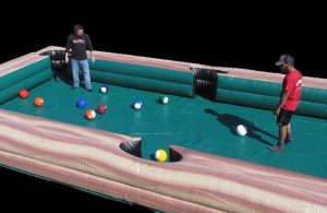 Inflatable Snooker Soccer Pool | Multiplayer Fundraiser Game Rental