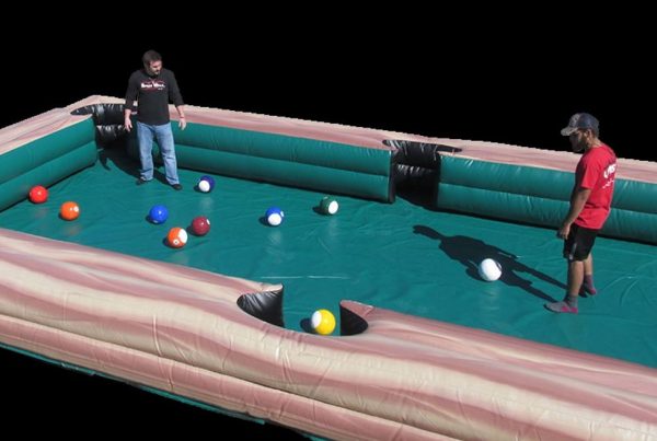 Inflatable Snooker Soccer Pool | Multiplayer Fundraiser Game Rental
