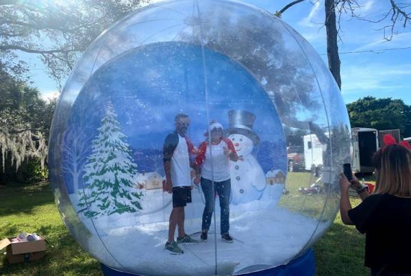 Interactive Snow Globe | Christmas Party Rentals | Walk-In Snow Globe
