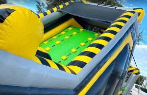 Nuclear Rock Climb Slide | Inflatable Obstacle Course Wall Climb Rental