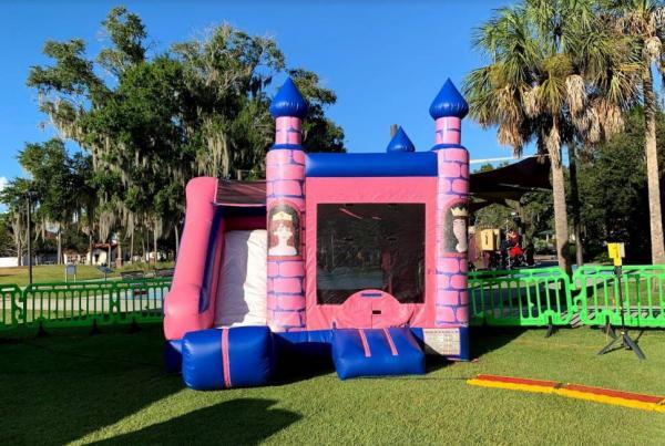 Princess Bounce House Rental in Orlando | Rent Pink Castle Inflatable