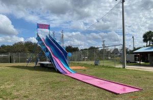 90' Potato Sack Carnival Slide Rental in FL | 3 Lane Amusement Slide