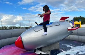 Mechanical Rocket Ship Rental | Space Themed Party Rides