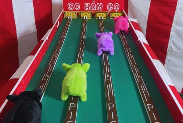 Go Ham Go Piggie Race Game Setup