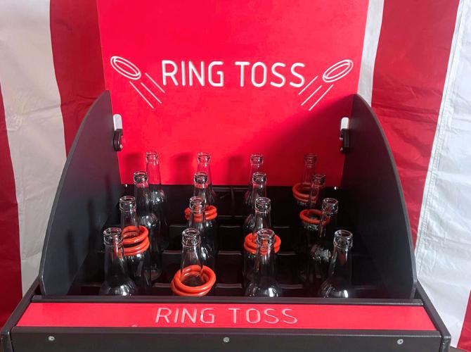 Tabletop Ring Toss Setup